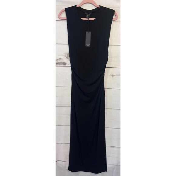 Rachel Zoe NWT Size SM Stretchy Black Maxi Dress Chic Classic - Picture 1 of 6